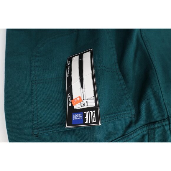 Deadstock Vtg 90s Marithe Francois Girbaud Mens 40x34 Baggy Wide Leg Jeans Green - Picture 12 of 13